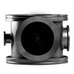 ISO-K Reduzier-Kreuzstück aus Edelstahl für Vakuumtechnik