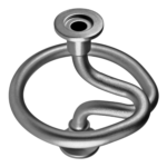 ISO-KF Rohrwendel gerade für Vakuumtechnik und Rohrsysteme