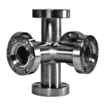 Doppel-Kreuzstück CF aus Edelstahl für Vakuumtechnik und Rohrleitungen